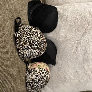 2 bras for less than one brand new!!  Victoria’s Secret bombshell bras.